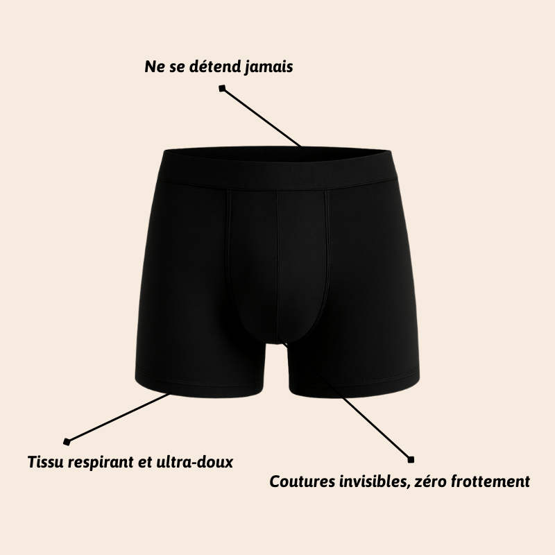 Boxers Noirs Intemporels | Pack 10
